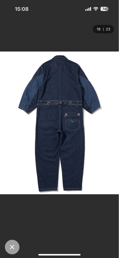 Levi＇s(R) RED COVERALL CRYSTALINE ツナギ