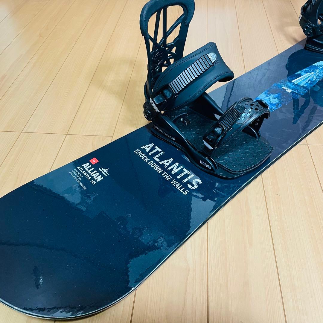 ALLIAN ATLANTIS 148 スノーボード union ビンディング付