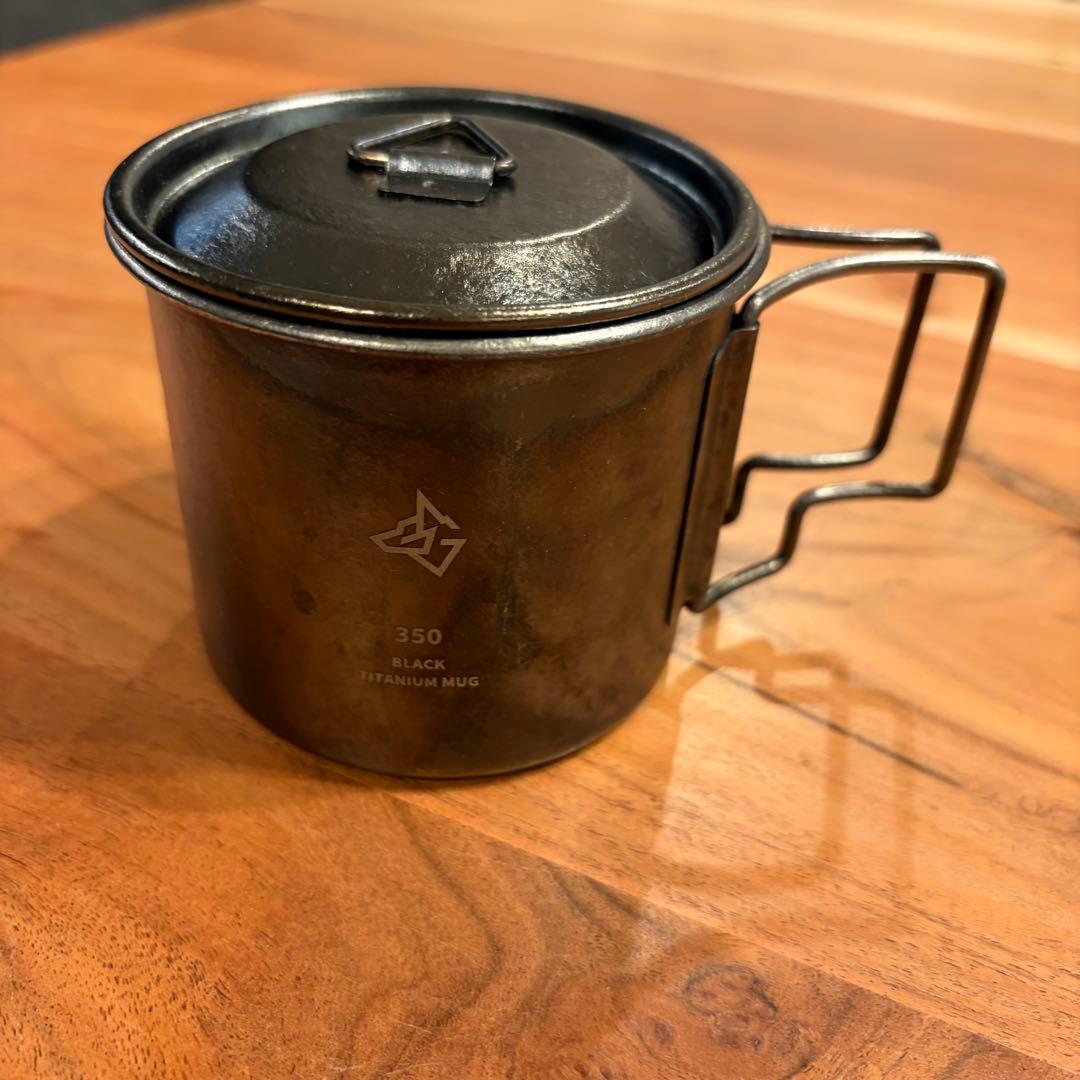 ブラック チタン マグカップ　350ml BLACKISHGEAR