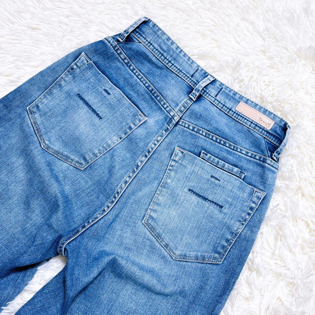 美品✨ ヤヌーク Lea ボーイズストレートデニム 22