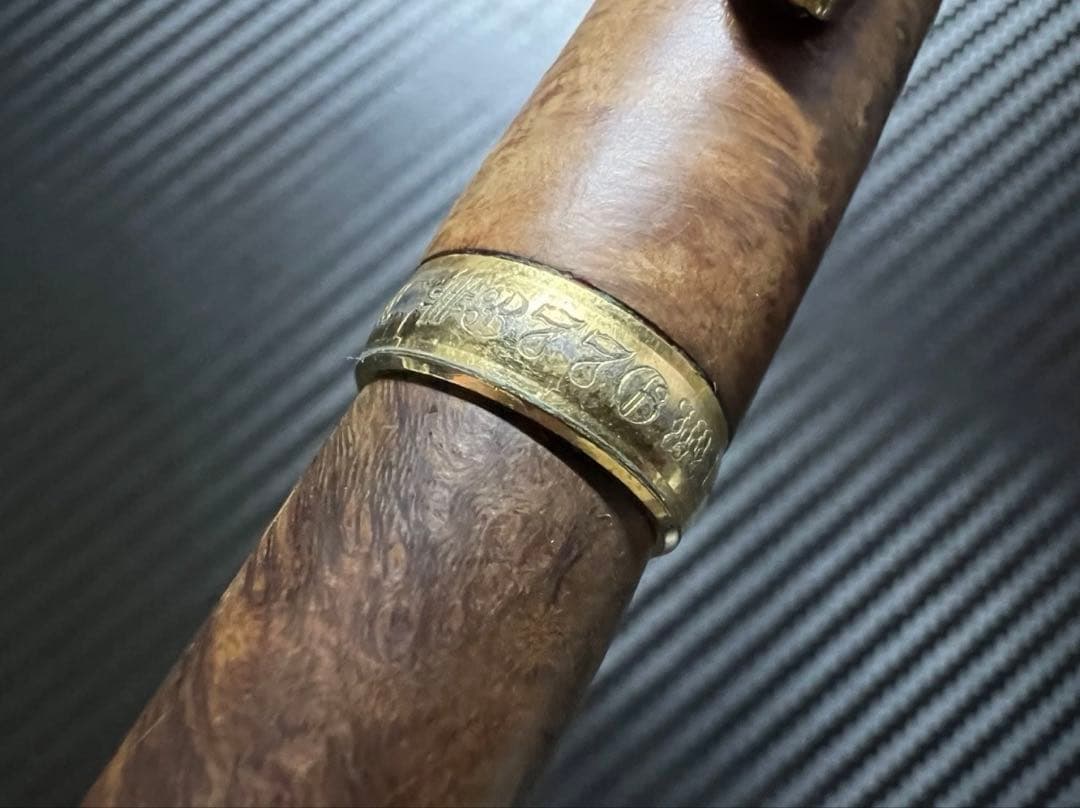 美品 プラチナ 3776 センチュリー ブライヤー 万年筆 M 中字