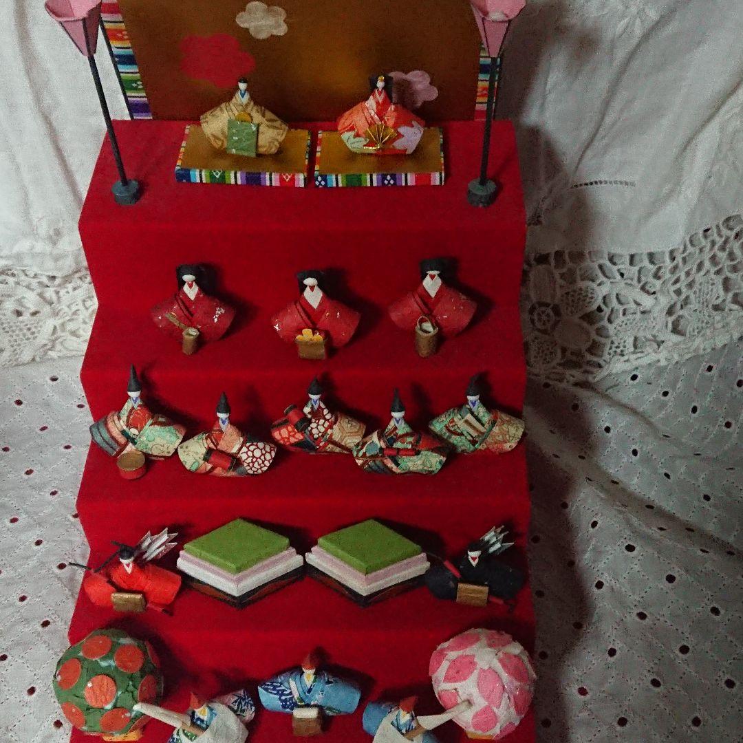 丹青堂　和紙　雛飾り　段飾り 箱なし アンティーク