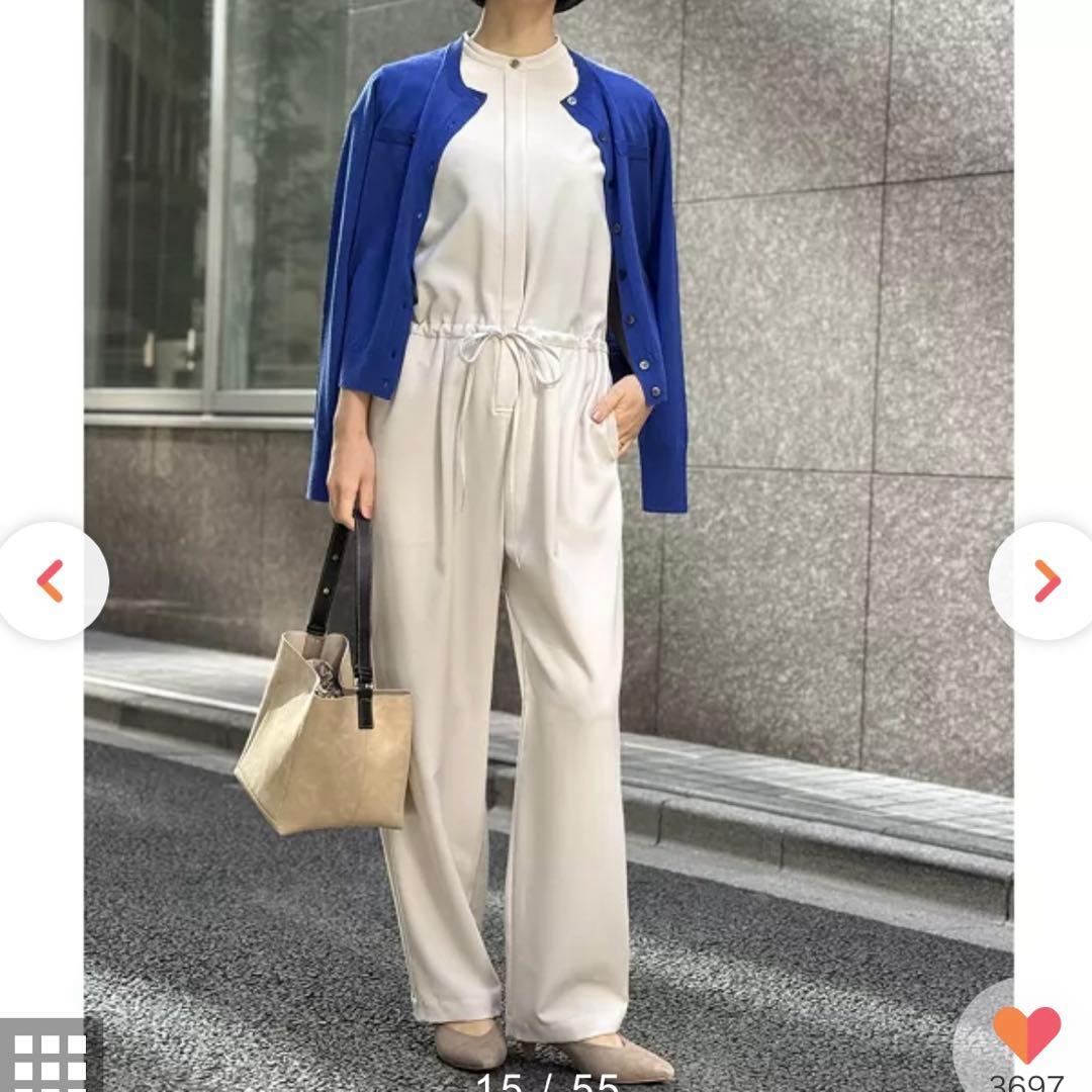 新品未使用　M7days 脚長見えオールインワン　アイスグレー　1