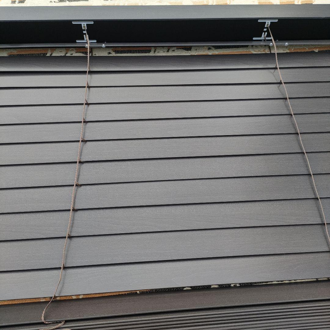 【ひら】トーソーブラインド ベネウッドTOSOダークブラウン 2枚セット