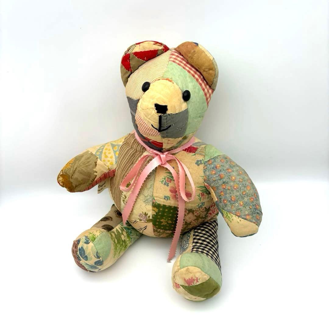 【Vintage】K.A.S.Original クレイジーキルト テディベア