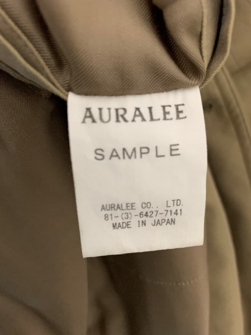 [サンプルジャンク品] AURALEE ベージュ トレンチコート