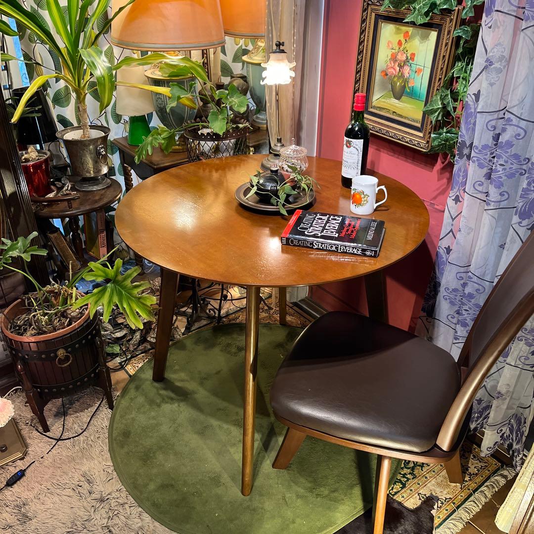 sale 美品　ナチュラルウッド　ラウンドテーブル９０　丸テーブル