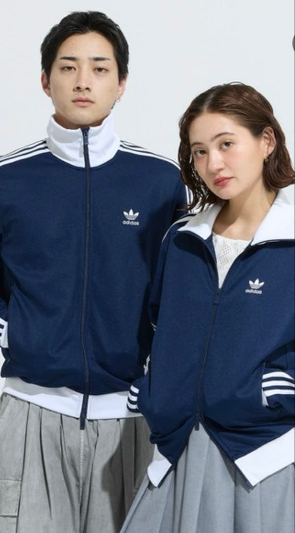 adidas クラシックトラックジャケット ネイビー L
