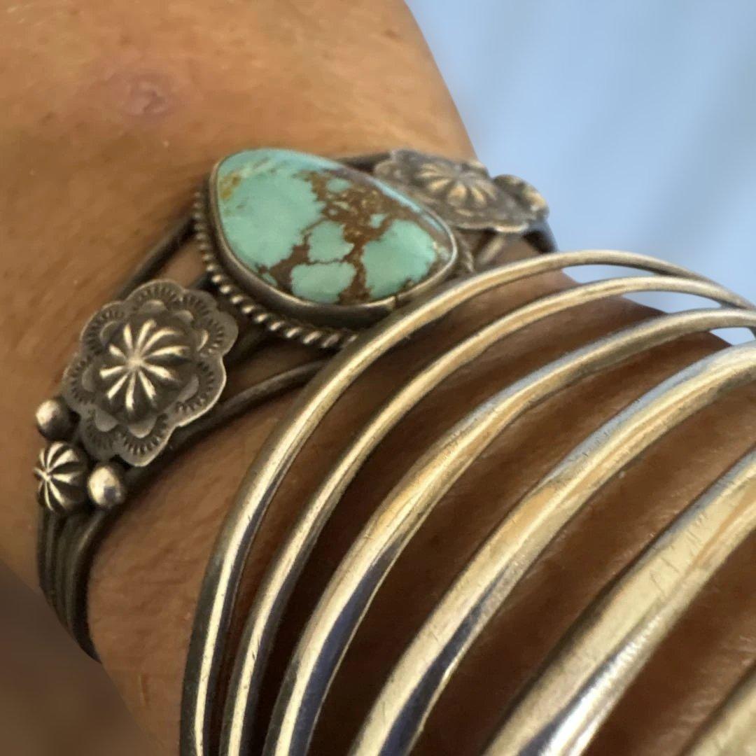 Y*g様 NAVAJO アーノルドグッドラック ロイストンターコイズ コンチョ