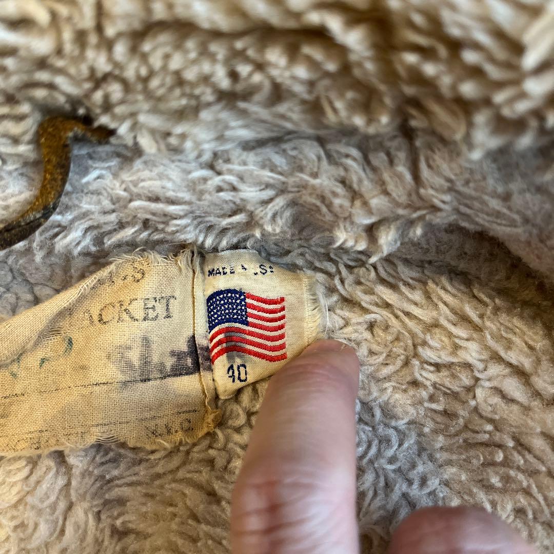 ヤ*グ様 レザー ファー付きブラウンジャケット　ショット　schott Ａ２　a