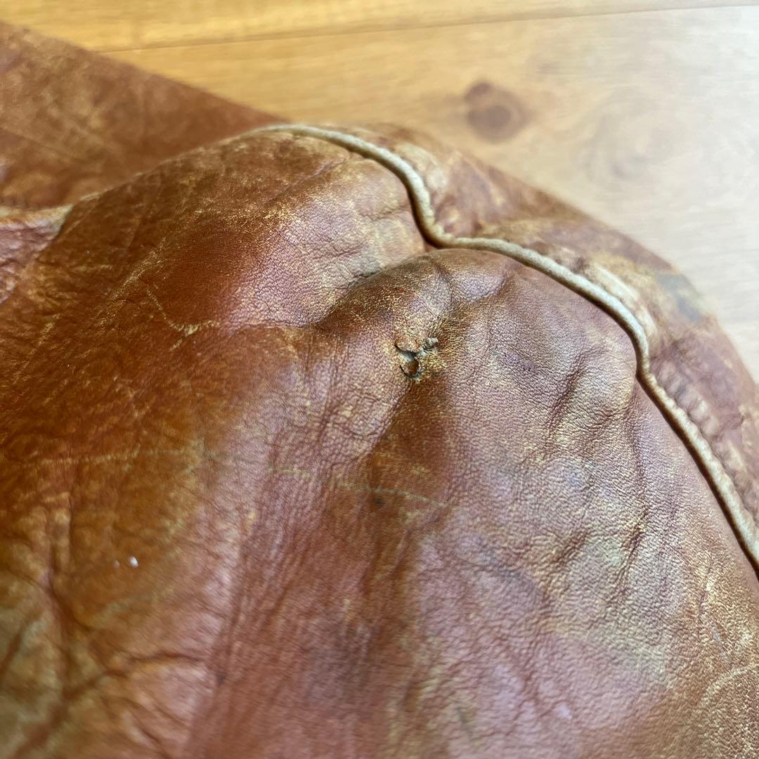 ヤ*グ様 レザー ファー付きブラウンジャケット　ショット　schott Ａ２　a