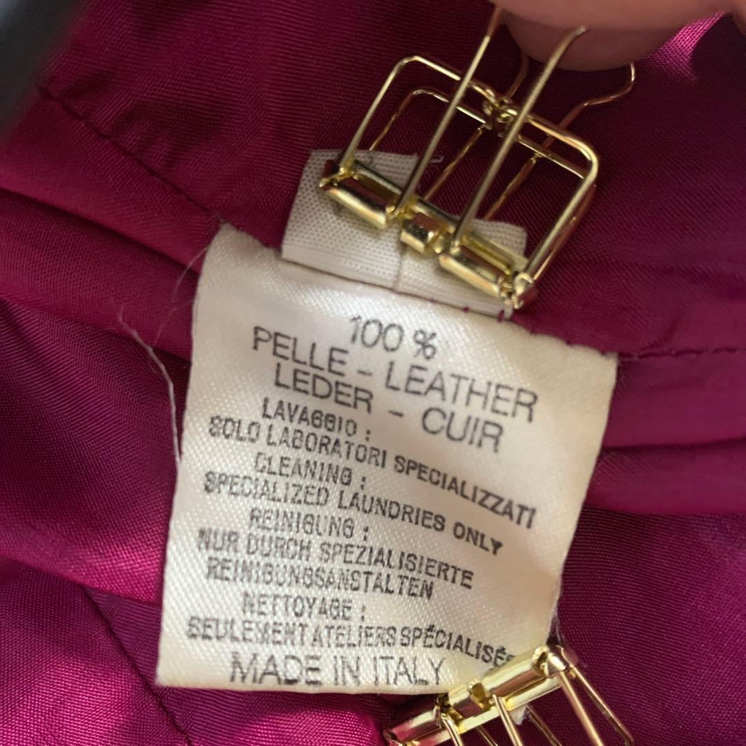 【GIANFRANCO FERRE】イタリア製　ブラック　レザー　ワンピース