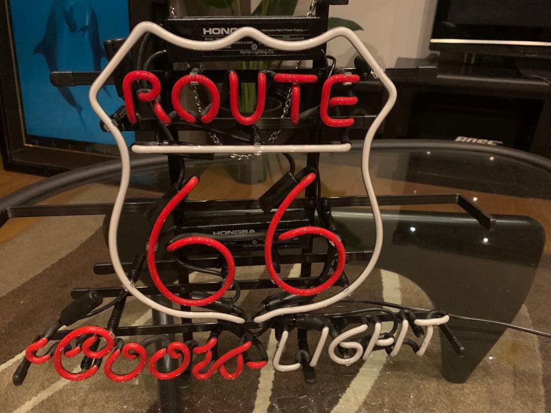 ルート66 カスタムネオサイン　未使用 ROUTE66 ネオンサイン