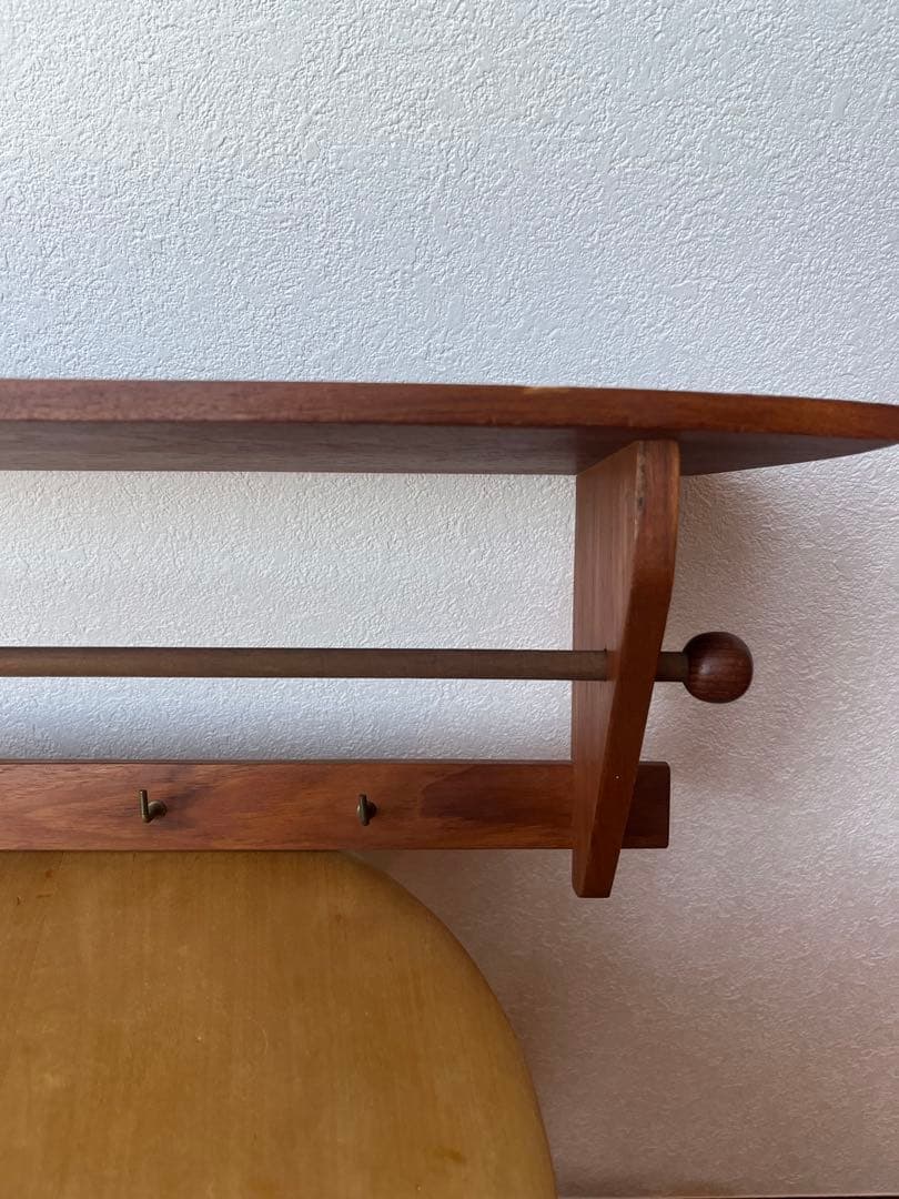 vintage 北欧ヴィンテージ チーク材　ウォールラック　シェルフ