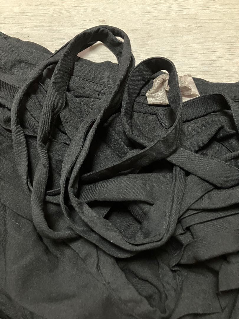 コムデギャルソンコムデギャルソン ブラックフリルラップスカート