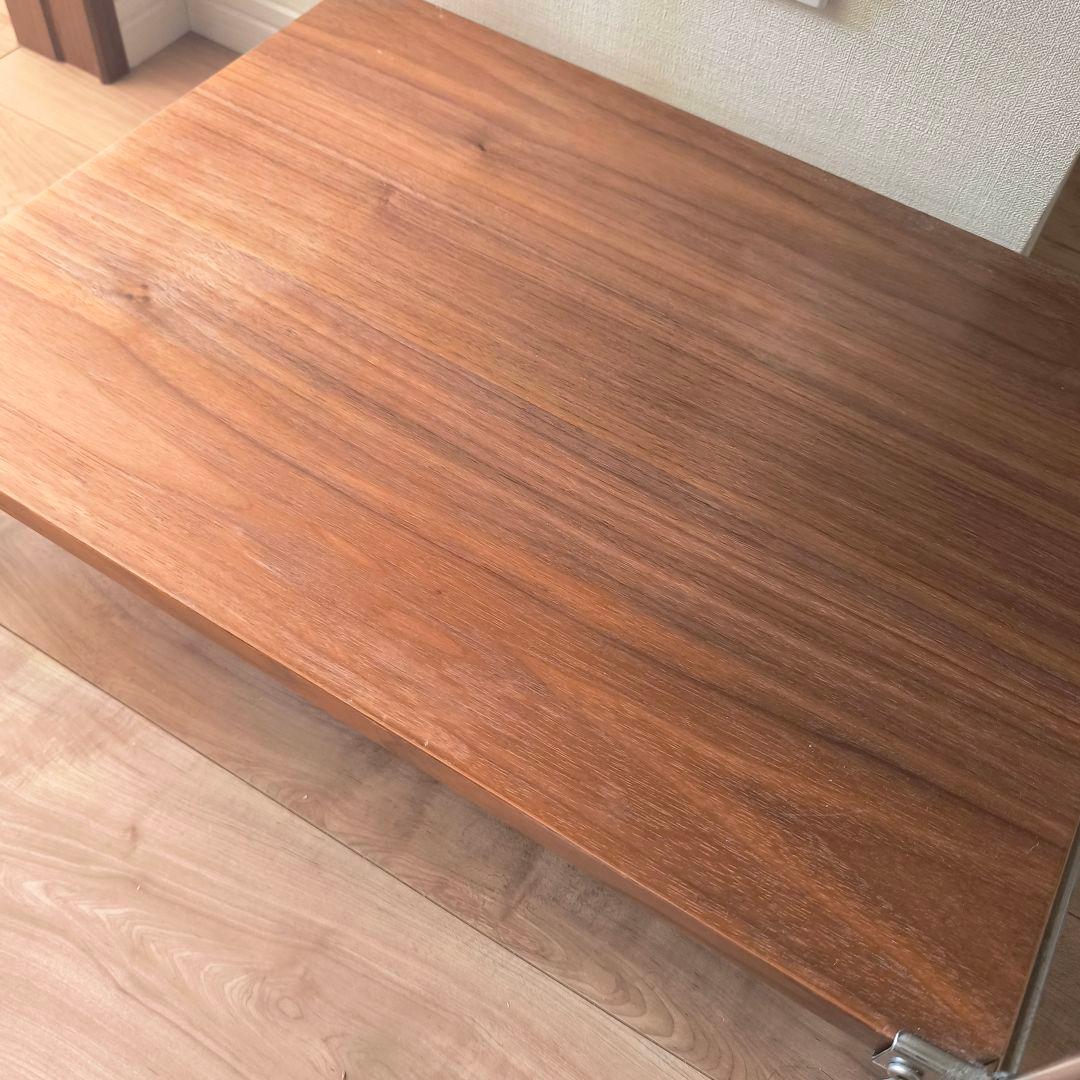 【おまけ付き】無印良品　ステンレスユニットシェルフ　ウォールナット材棚セット　小