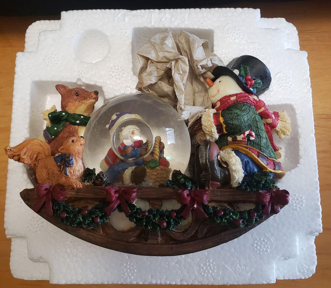 1990' ヴィンテージ クリスマス　スノーボール　4個