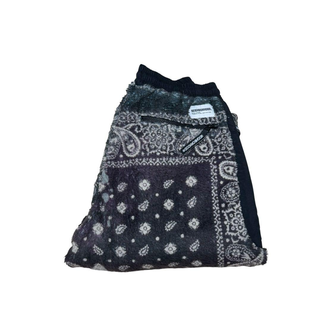 新品★ NEIGHBORHOOD バンダナ フリース パンツ ブラック S