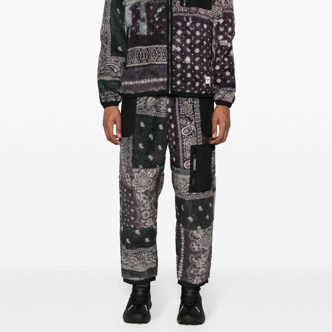 新品★ NEIGHBORHOOD バンダナ フリース パンツ ブラック S