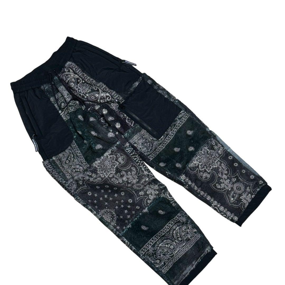新品★ NEIGHBORHOOD バンダナ フリース パンツ ブラック S