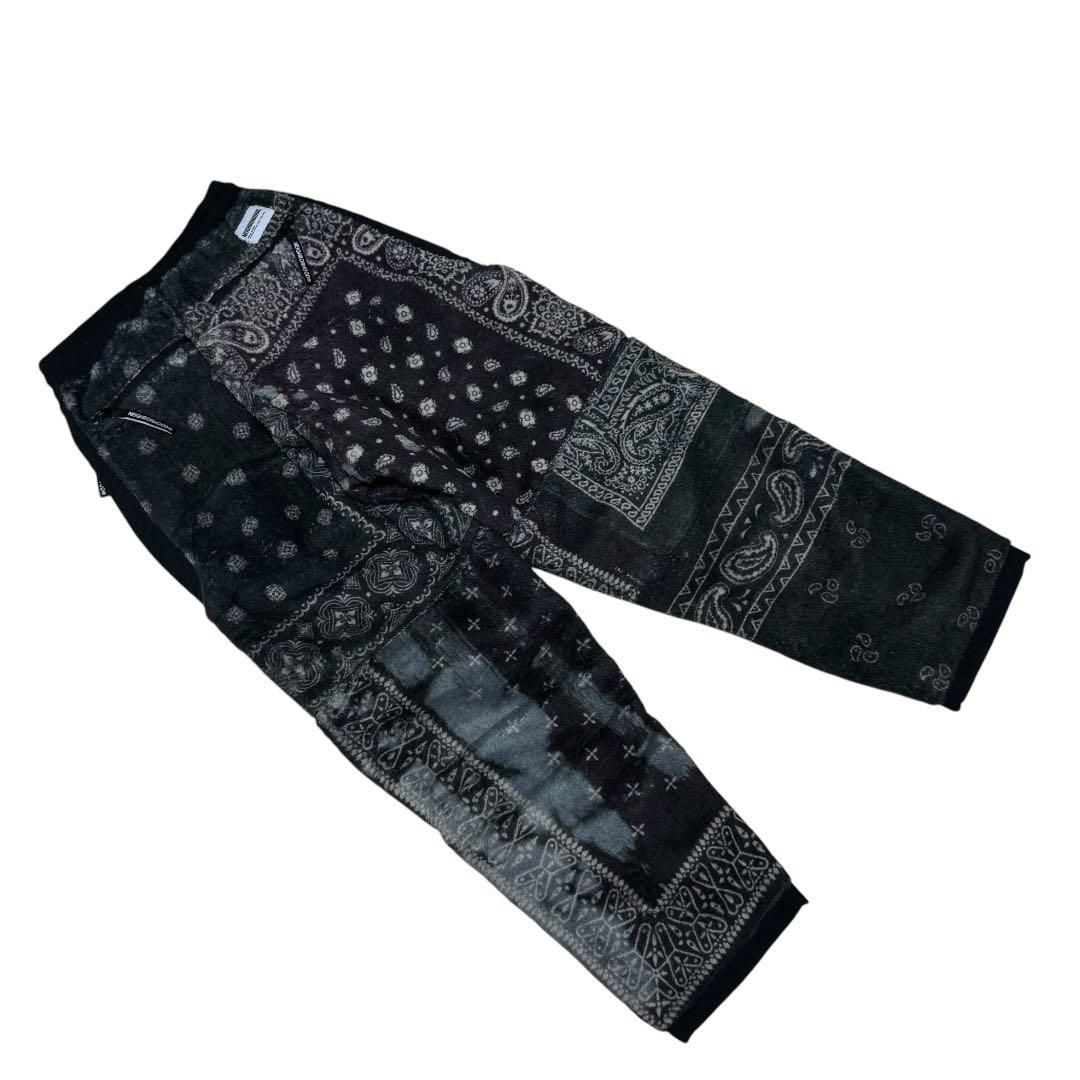 新品★ NEIGHBORHOOD バンダナ フリース パンツ ブラック S