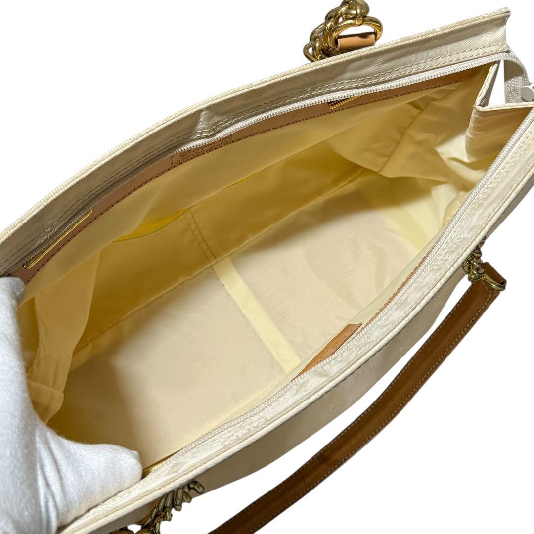 MCM ヴィセトス チェーン トートバッグ ナイロン レザー 肩掛け ドイツ製