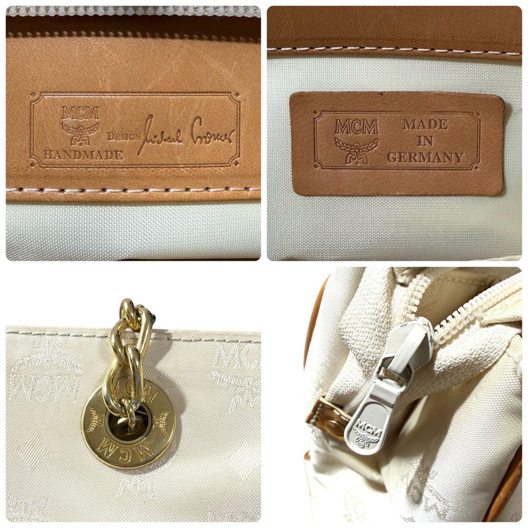 MCM ヴィセトス チェーン トートバッグ ナイロン レザー 肩掛け ドイツ製