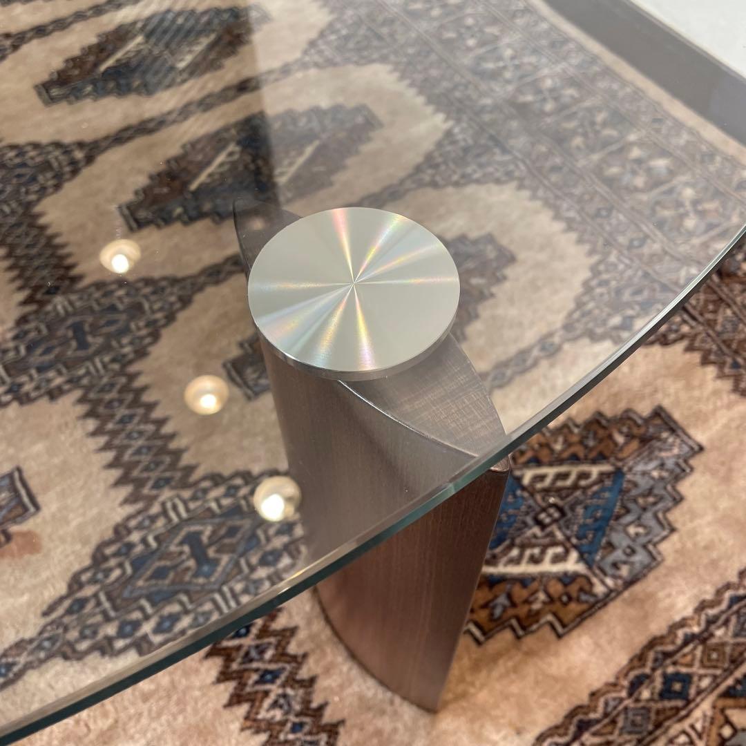 NATUZZI イタリア モダン ガラス センターテーブル コーヒーテーブル