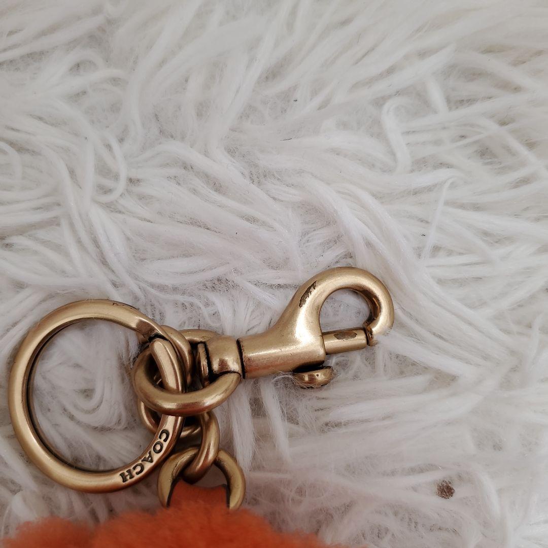 ⭐美品⭐COACH テディベア チャーム キーホルダー オレンジ