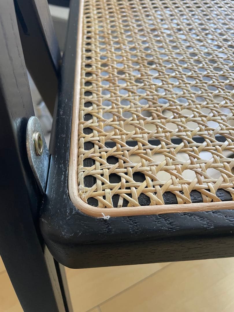 【美品】Art of black折りたたみ式ラタンチェア ビンテージ風