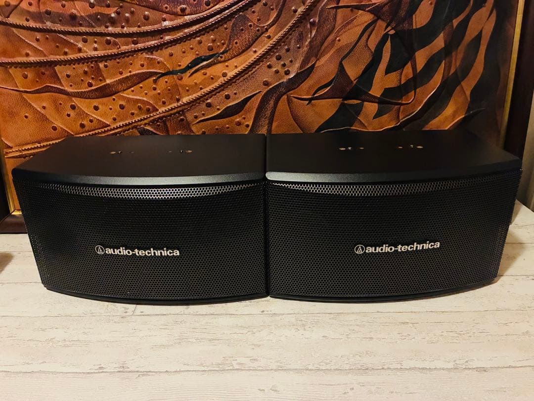 ★【美品】オーディオテクニカ製 カラオケ業務用スピーカーAT-KSP72セット品