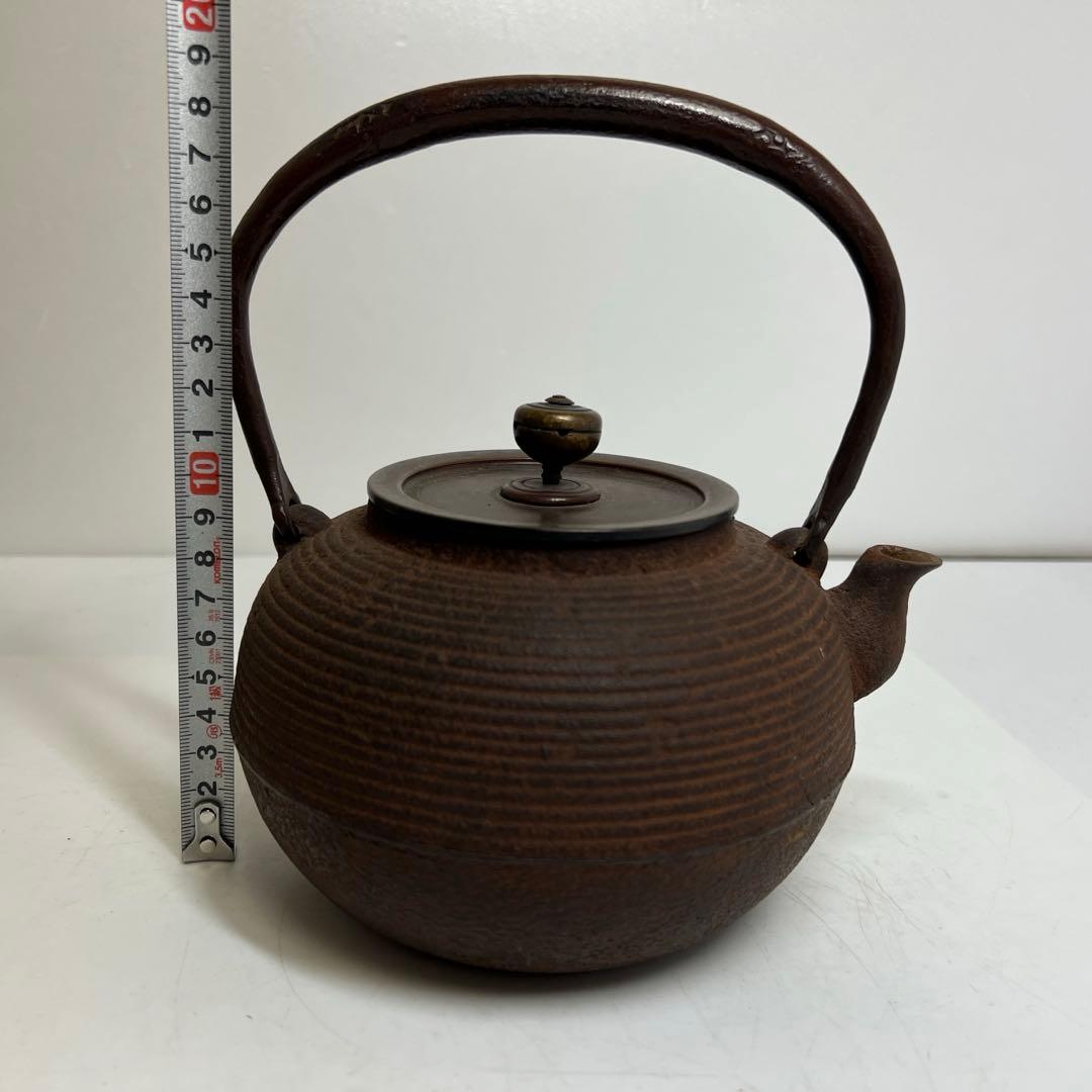 辰敏作　鉄瓶　共箱　1376g 東さ8-0126③