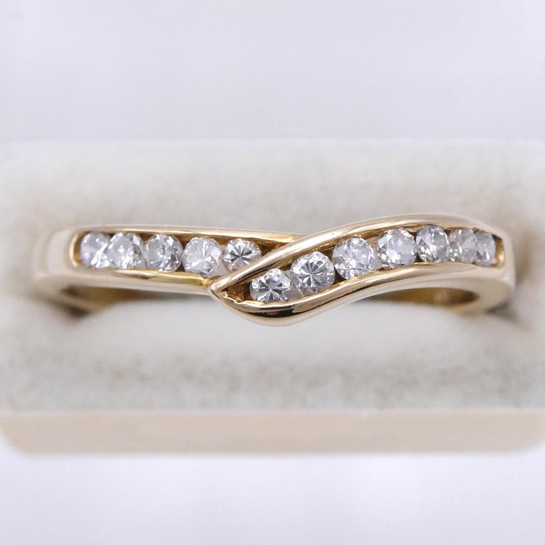 リング K18 ダイヤモンド0.19ct 12.5号