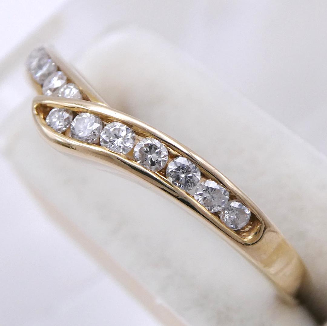 リング K18 ダイヤモンド0.19ct 12.5号