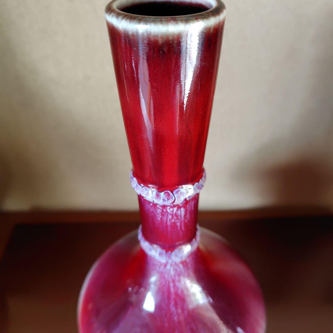 松山雅英　龍野焼　孔雀窯　花入　花瓶　置物