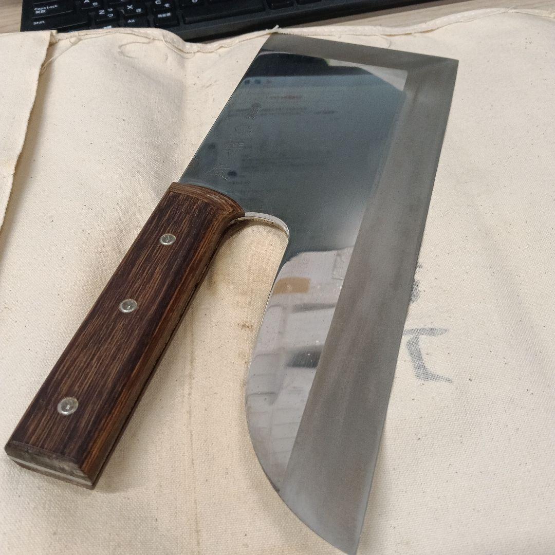 そば・麺切り包丁 合羽橋　木製ハンドル　鍔屋　上128