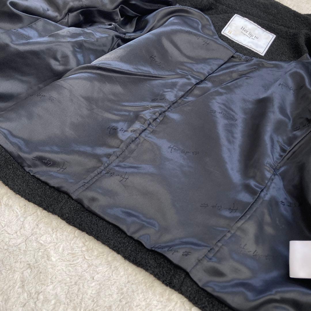 美品・24AW✨Her lip to　 Boucle Jacket