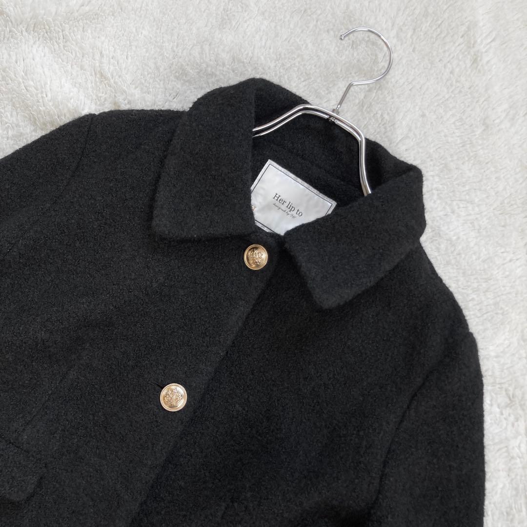 美品・24AW✨Her lip to　 Boucle Jacket