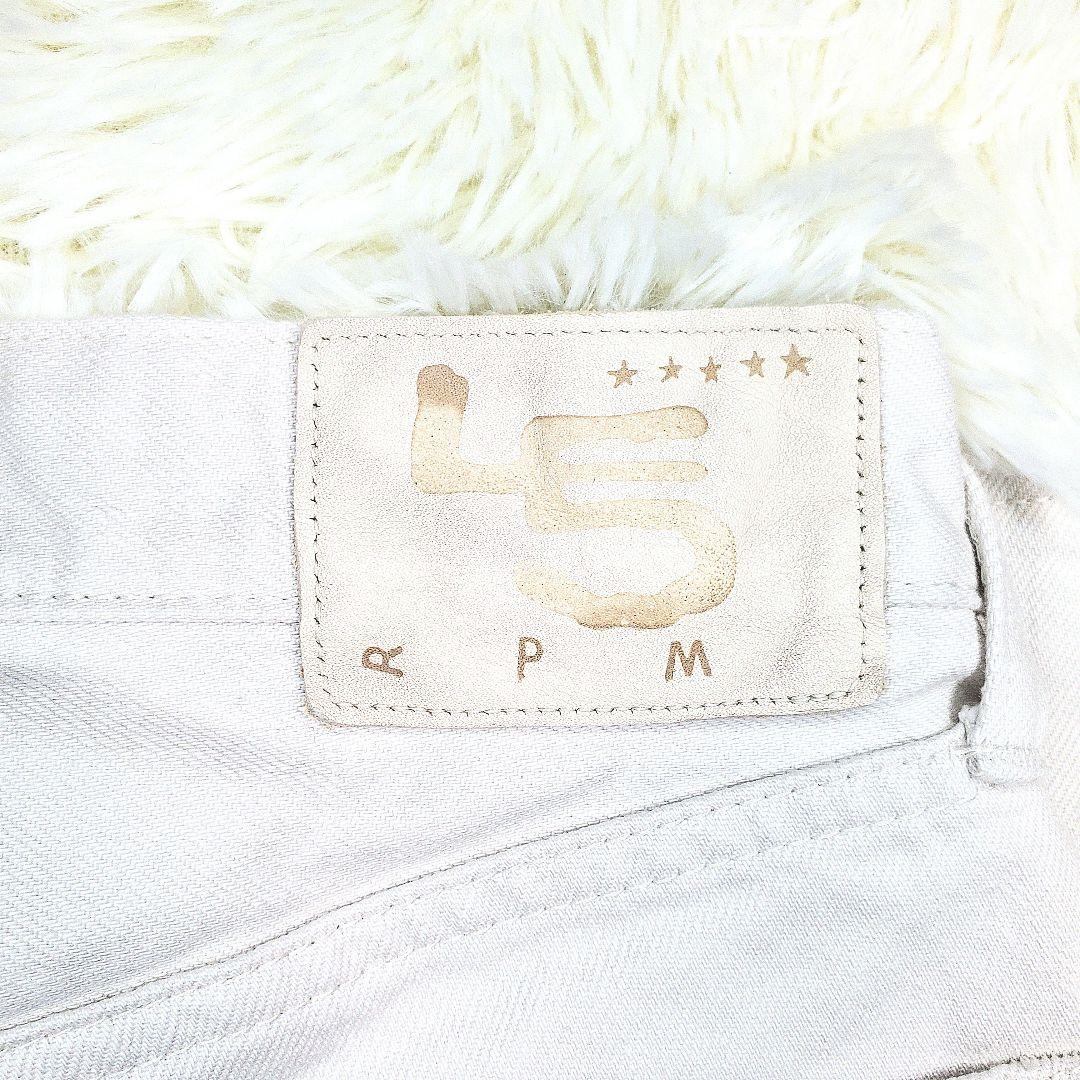 【極美品】45R 空比古比女 ホワイトデニム ユニセックス 30インチ