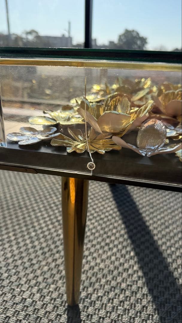 【廃盤商品】KARE ゴールドフラワー 120x60cm ローテーブル