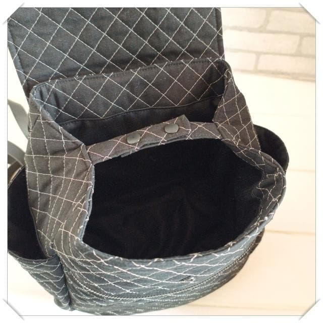 【受注製作】2wayキルトの５roomsリュックバッグ