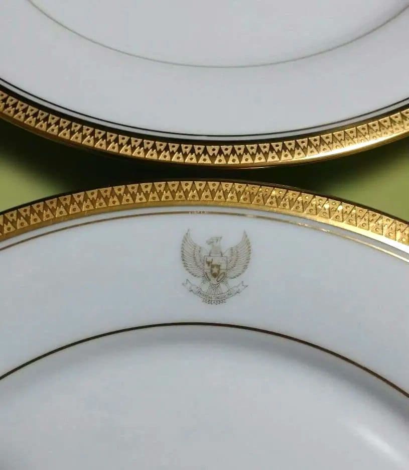 ノリタケ　ディナー皿　27cm　5枚　ゴールドリッチ　国章他マーク入