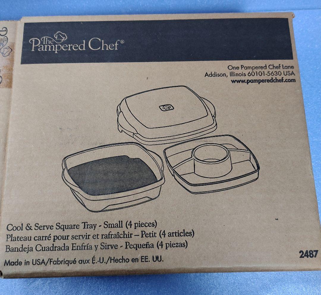 Pampered Chef（パンパードシェフ）　 クール＆サーブ スクエアトレイ