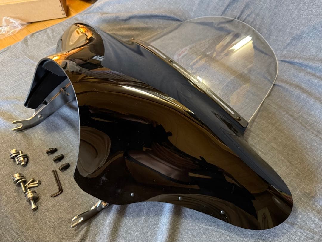 ハーレーFLSTCメンフィスシェードバットウイングフェアリング他