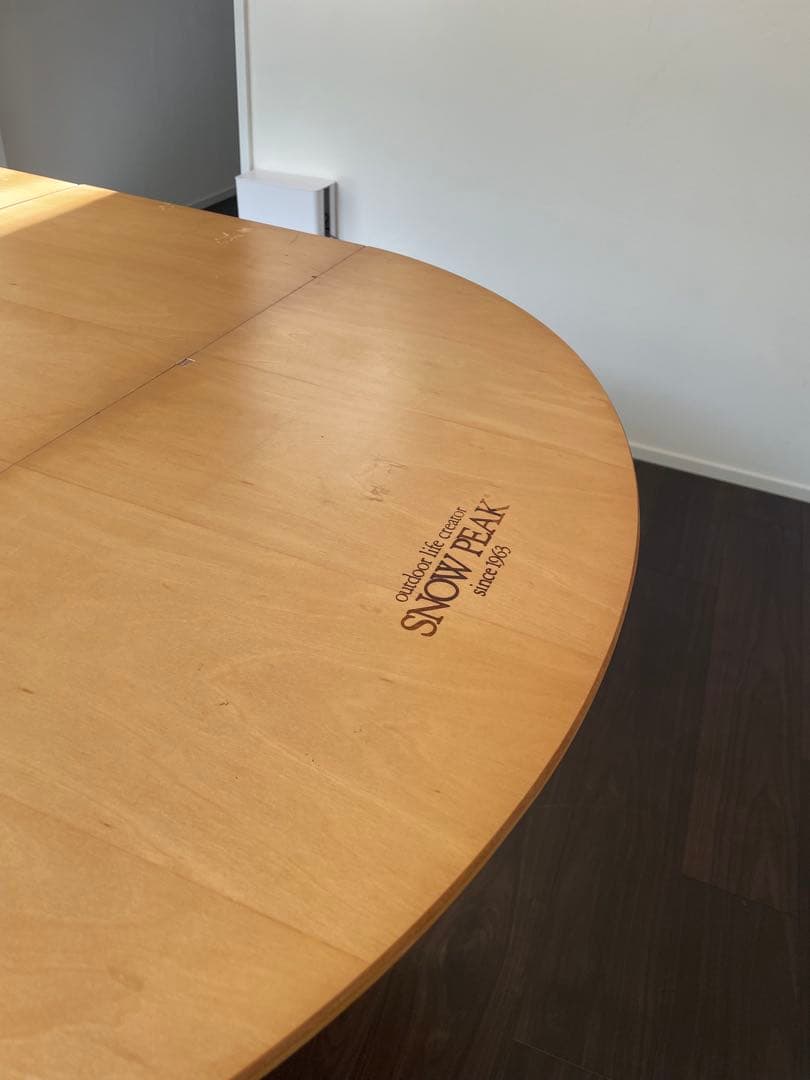 スノーピーク 折りたたみテーブル 円形　キッチンテーブル