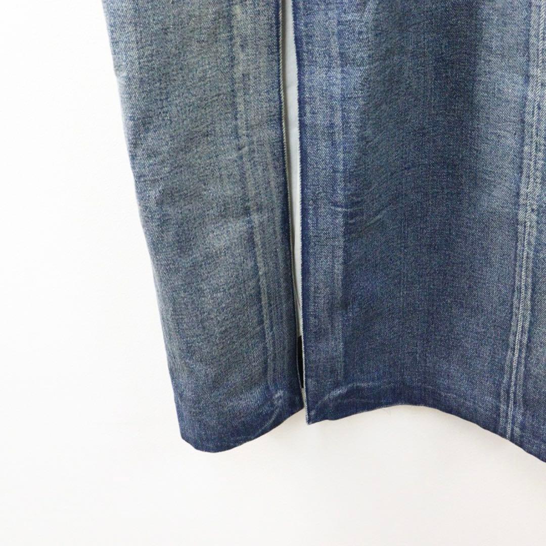 MM6 デニム Vネック ロングサロペット