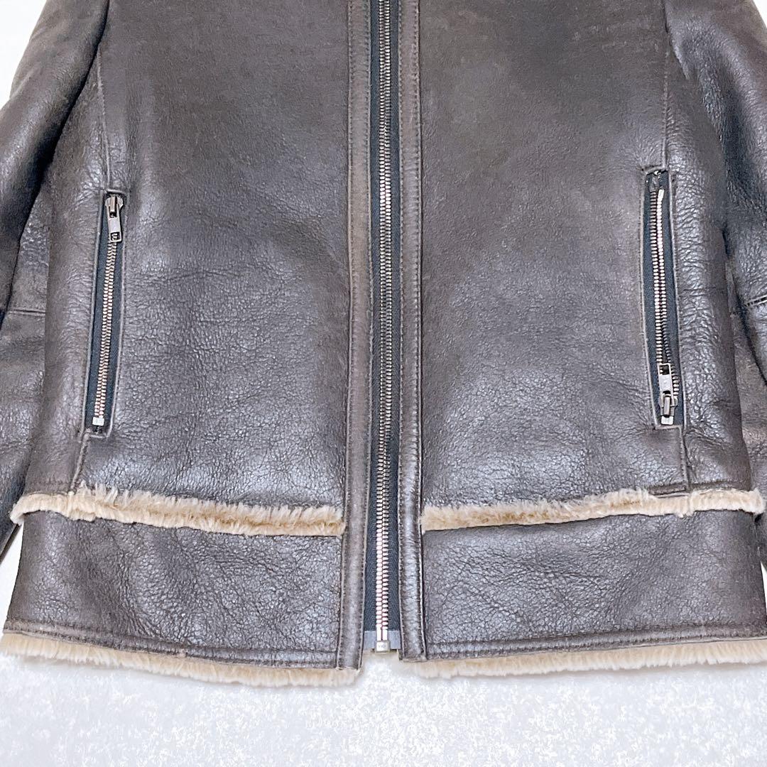 ラムレザー フライトジャケット B-3 羊革 ボア ヴィンテージ 美品 Y2K