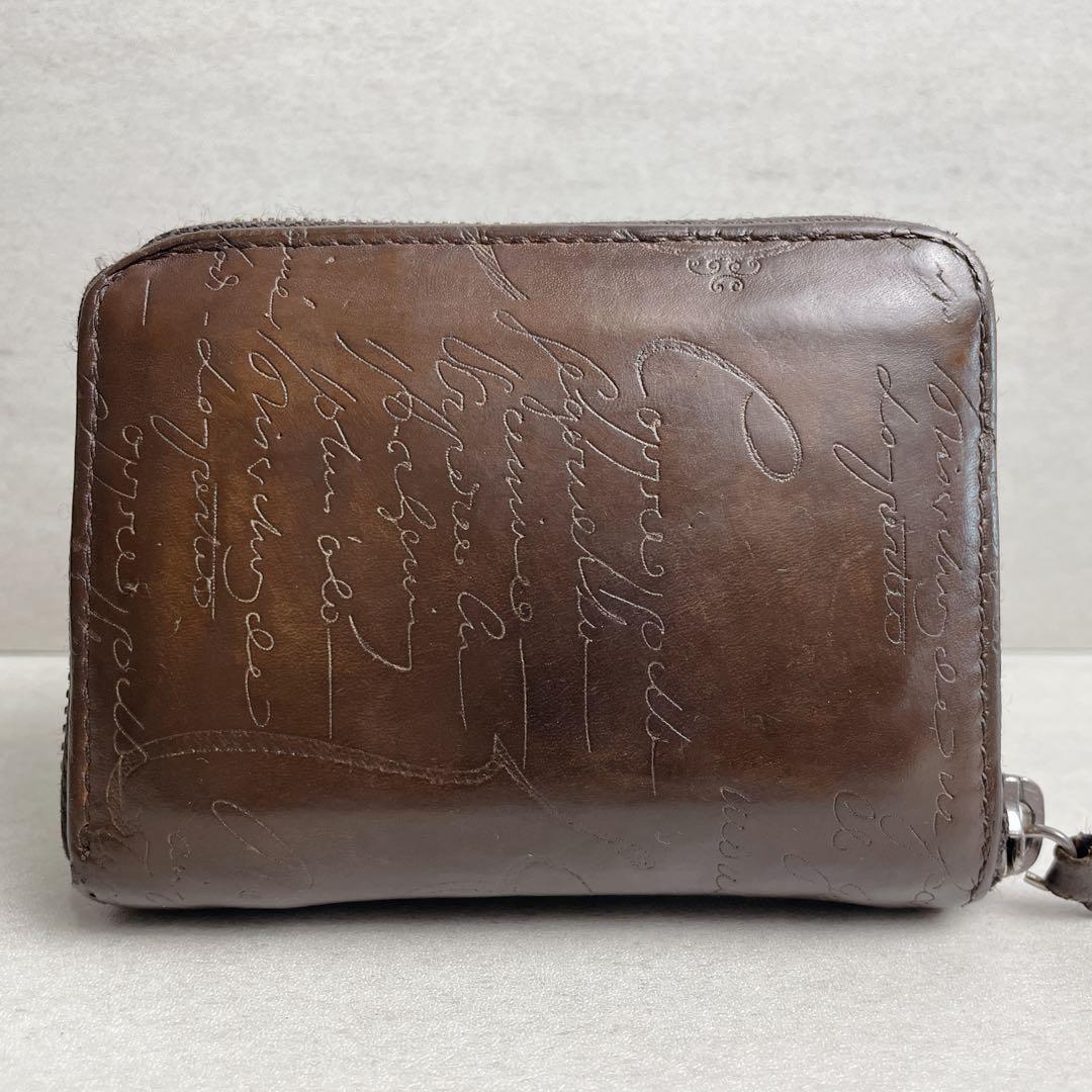 高級✨ベルルッティ ワパ スクリットレザー ジップ カリグラフィー ケース