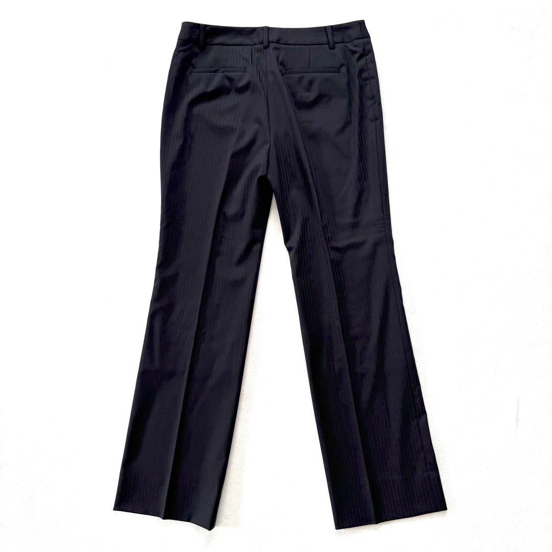 美品・洗える✨レミュー ストライプ パンツ スーツ セットアップ ブラック