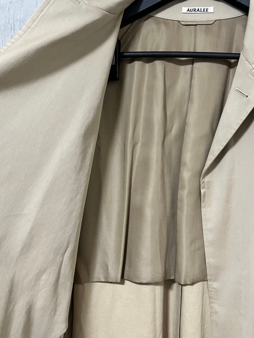 ジャケット・アウター WASHED FINX CHAMBRAY SOUTIEN COLLAR COAT